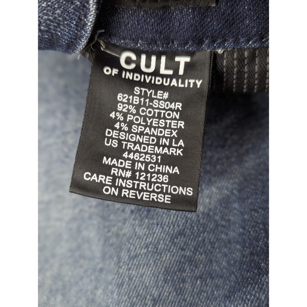 Cult of Individuality Vintage Heritage Jeans Mens 38x32 Punk Skinny‎ Dark Wash - Picture 9 of 14